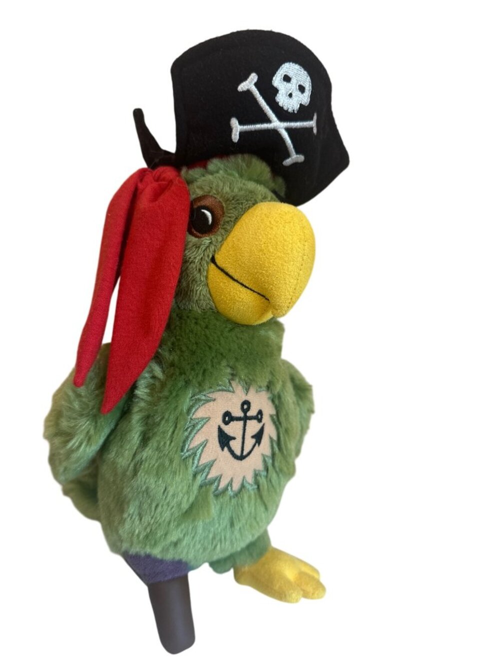 Disney Park Pirates of the Caribbean Peg Leg Pete Parrot Stuffed Animal Toy